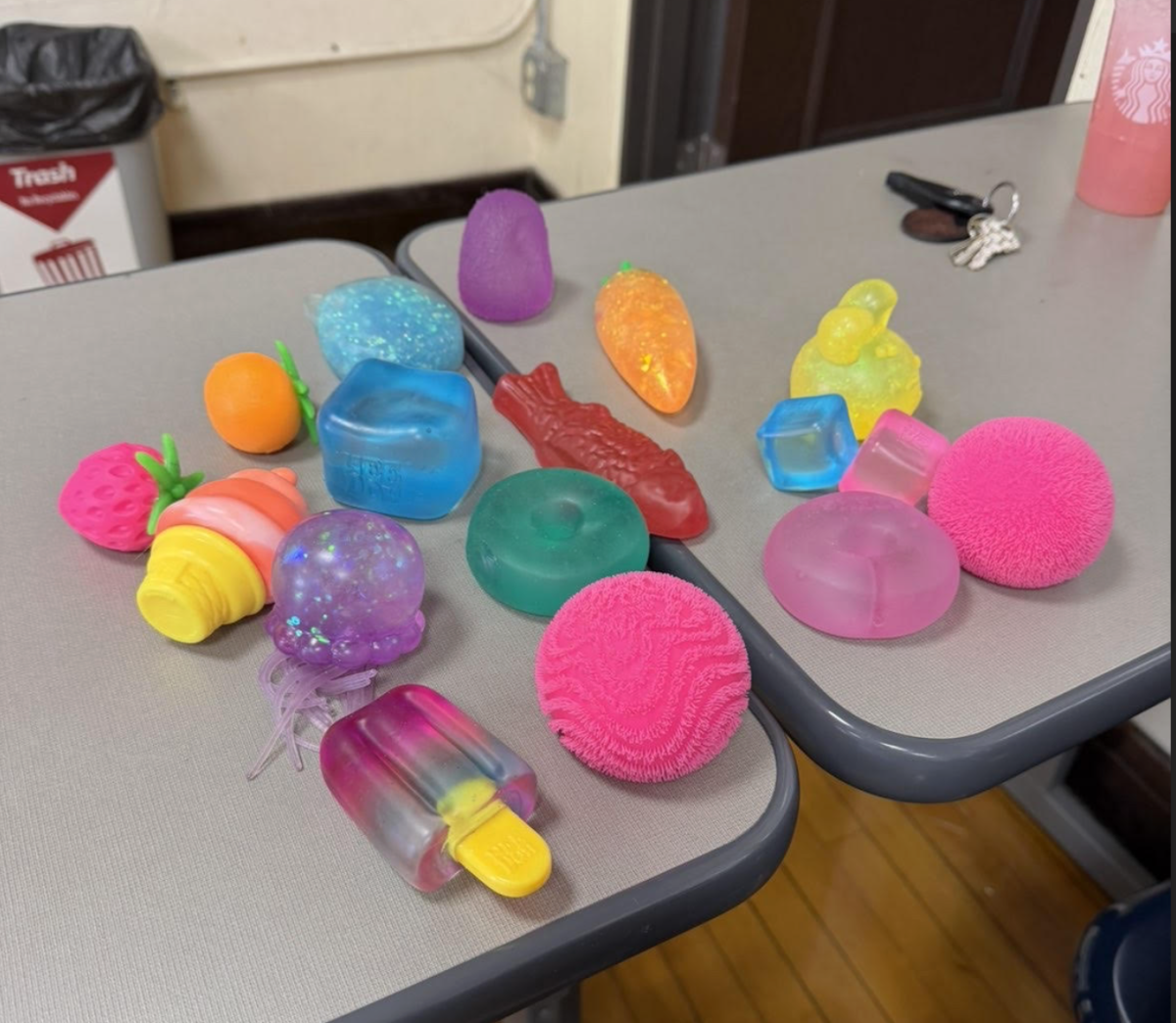 Senior Chloe Ferrer, aka Needoh Queen, shows off her impressive collection. 